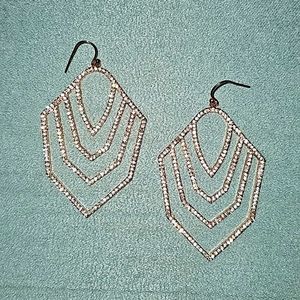 Rose gold earrings